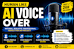 create natural human like ai voice over