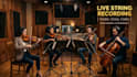 record live violin, viola, cello, and string quartet for your song