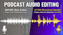 professionally clean, edit, and mix your podcast audio