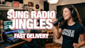 produce a custom sung radio jingle