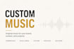 compose original commercial background music for your brand or ad