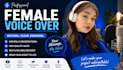 record a natural female voice over for corporate and business videos