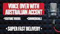 record a voice over with an australian accent