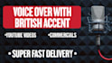 record a voice over with a british accent