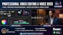 do professional video editing and voice over