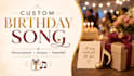write a custom birthday song or personalized wedding song