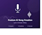 create a custom ai generated song with lyrics and vocals