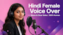 be your hindi female voice over artist for videos