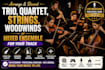 record live string quartet, trio and woodwinds for your music