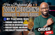 do or edit podcast audio editing, interview and zoom recordings, transcription