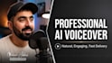do professional ai voice over and text to speech narration
