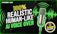 make realistic ai voice over for youtube videos and reels