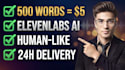 do human like voiceover with elevenlabs ai premium in 24h