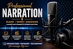 narrate documentaries and videos