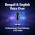do professional bangla and english voice over