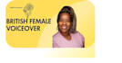 create a professional female voice over in a british accent