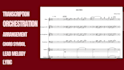 transcribe arrangement orchestration from audio to score