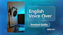 record a professional english male voice over