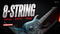 record 8 strings electric guitar, for metal, jazz, djent, prog