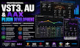 develop and instsll vst, vst3, au, aax plugin with dsp, midi and gui integration
