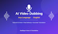 dub your video into english using ai voice over