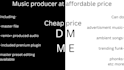 do advertisement and other music edit