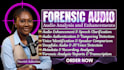 do forensic audio editing, cleanup, voice detection, noise removal, and analysis