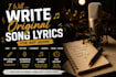 write original song lyrics for your music