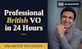 record a professional british voiceover