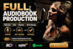produce your full audiobook, narration, editing, and acx mastering