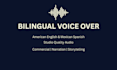 record dramatic narration or commercial voiceover
