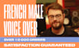 record a professional french male voice over