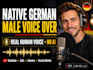 record a professional native german male voice over