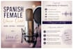 spanish female voice over and narration