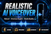 create realistic ai text to speech voice over for youtube videos