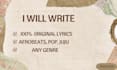 write a professional song lyrics catchy hook and chorus for you