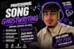 write custom melodic rap lyrics, toplines, and hooks