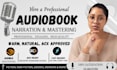 professionally narrate, edit, and master your audiobook for acx