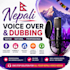 provide native nepali voice over,dubbing and narration