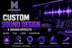 create custom sound effects and sound design