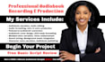 narrate your fiction novel and create a professional audiobook
