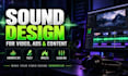 create professional sound design for your video