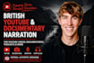 record a british voice over for youtube and documentary