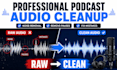 do audio editing, riverside podcast background noise removal, cleanup, audiobook