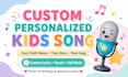 create a custom personalized children song for your child
