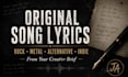 write original song lyrics for rock, metal and alternative