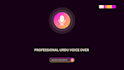 record a professional urdu voice over