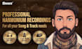 record professional harmonium tracks for your songs