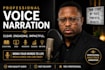 record a professional male voice over