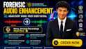 do forensic audio enhancement, audio cleanup, audio restoration, noise reduction